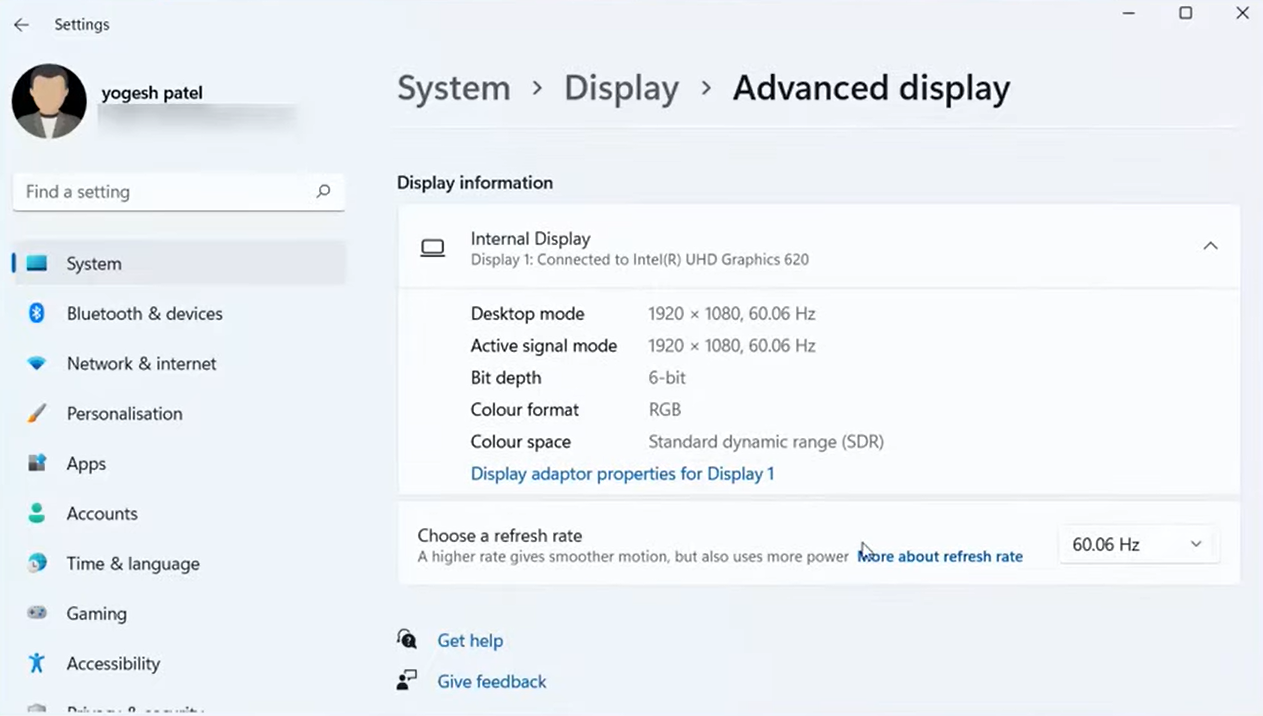 How to Verify Monitor Refresh Rate (Hertz) in Windows 10/8/7