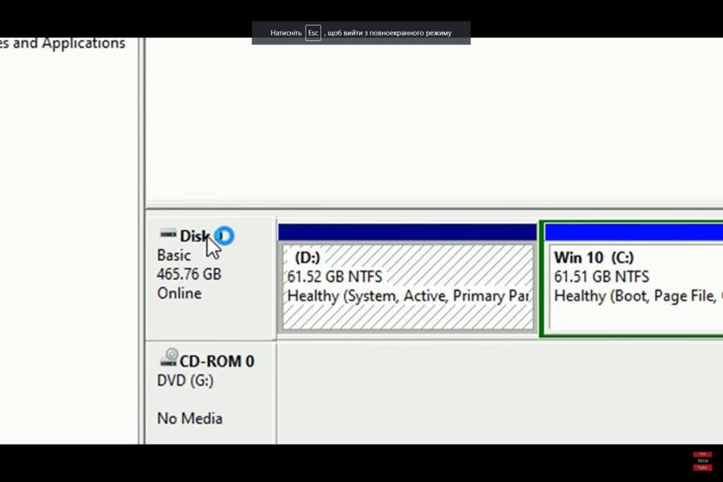 SSD Disk size